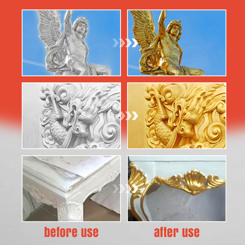 🔥2025 Verkauf zum halben Preis✨Goldglänzende Metall- und Holzfarbe auf Wasserbasis🏠