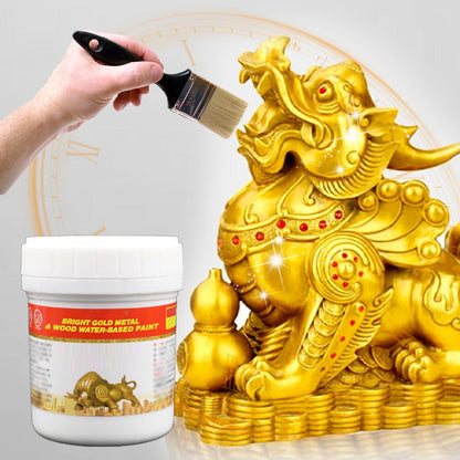 🔥2025 Verkauf zum halben Preis✨Goldglänzende Metall- und Holzfarbe auf Wasserbasis🏠