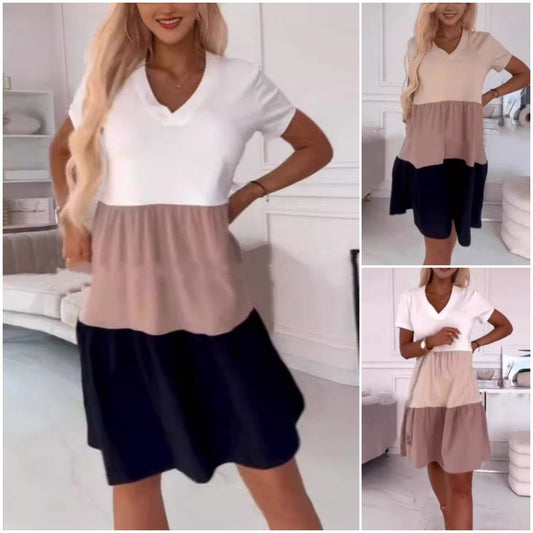 ✨2025 Spring Sale✨💖 V-Ausschnitt Elegante Lange Frauenkleider