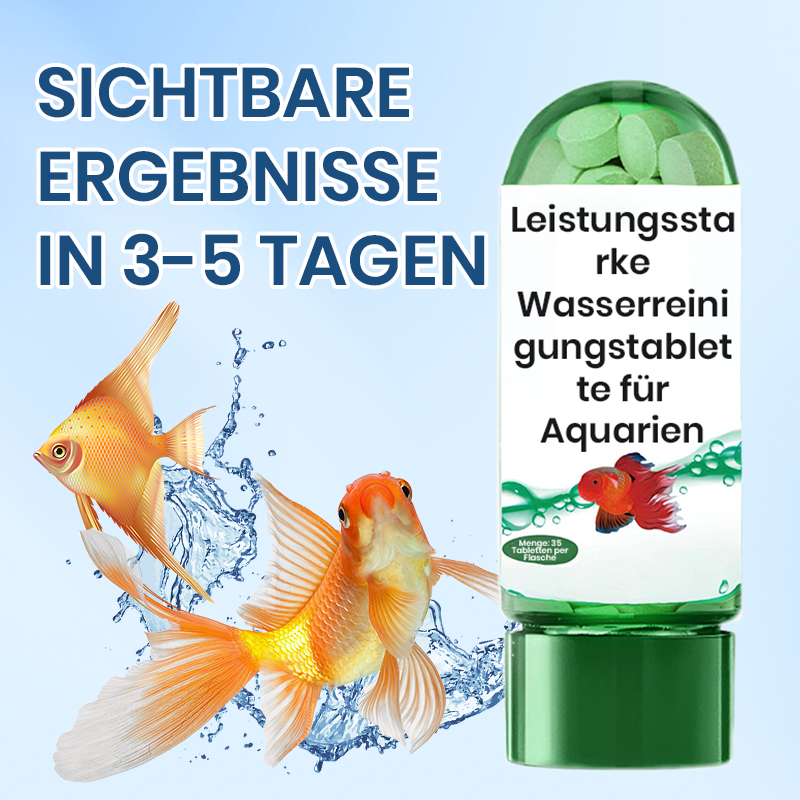 ♻️💧Leistungsfähige Tablette zur Reinigung von Aquarienwasser
