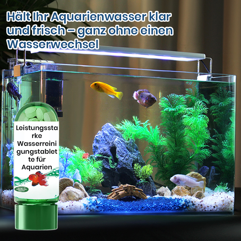♻️💧Leistungsfähige Tablette zur Reinigung von Aquarienwasser