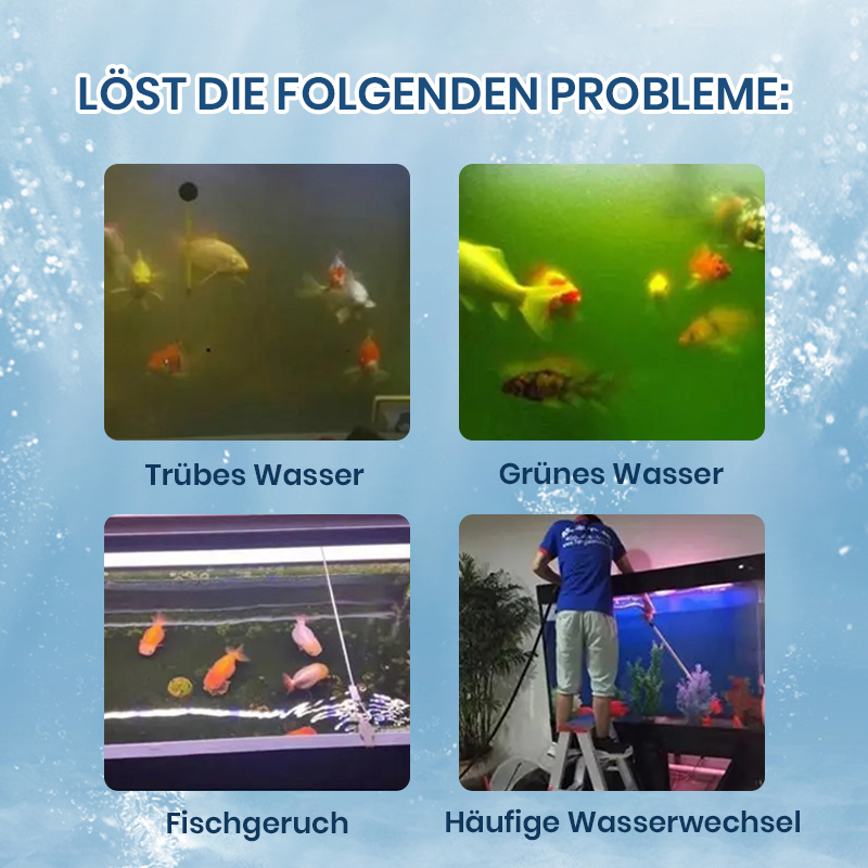 ♻️💧Leistungsfähige Tablette zur Reinigung von Aquarienwasser