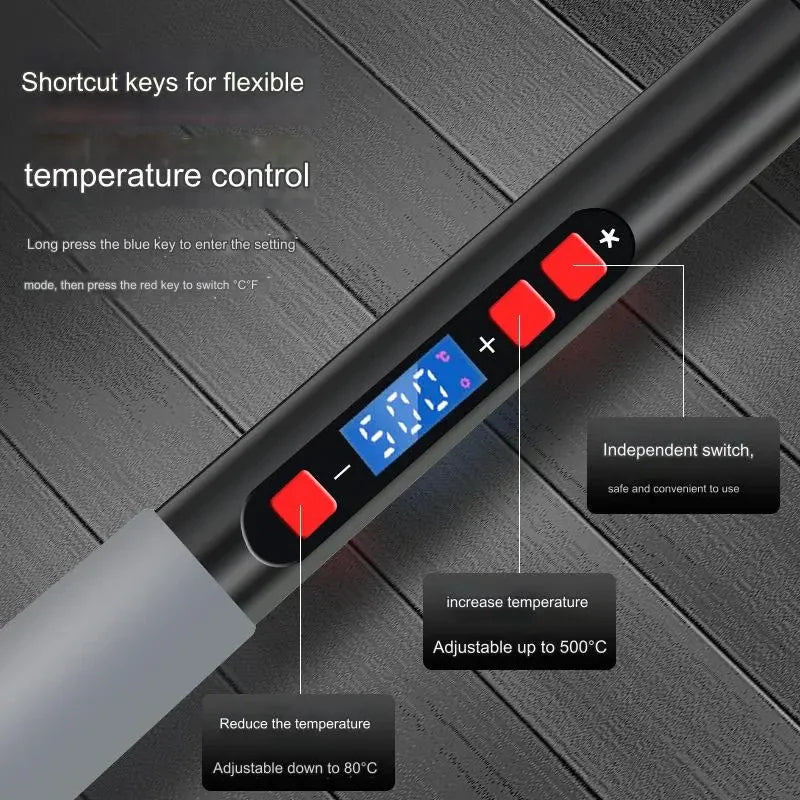 🔥2025 Neues Upgrade🪛🔥Lötkolben-Set mit Digitalanzeige und einstellbarer Temperatur