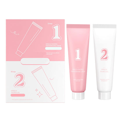 🙋‍♀️2025 Frühjahrsaktion💖Reinigendes & weichmachendes Haarentfernungs-Creme-Set