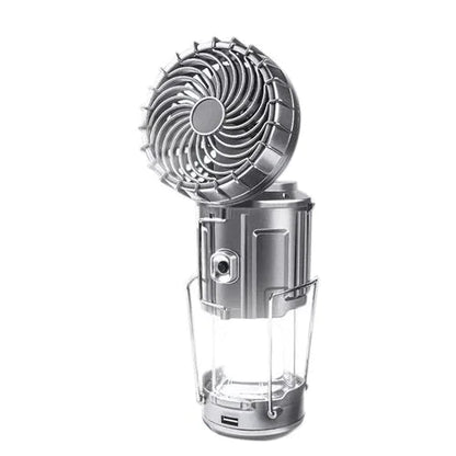 🔥2025 Heißer Verkauf🔥🍃Tragbare LED-Camping-Laterne mit Ventilator