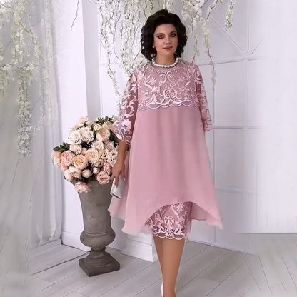 2025 Neue Produkte Rabatt💃🌟Transparentes Spitzenkleid in Layering-Optik🌟