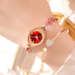 ✨2025 Neues Design✨💖Womne's farbige Zirkon-Armbanduhr