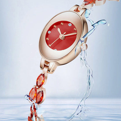 ✨2025 Neues Design✨💖Womne's farbige Zirkon-Armbanduhr