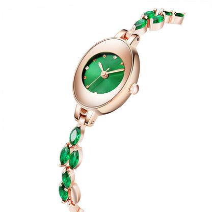 ✨2025 Neues Design✨💖Womne's farbige Zirkon-Armbanduhr