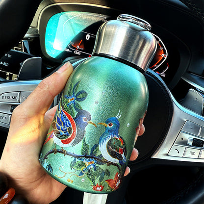 🔥2 KAUFEN, 1 GRATIS🔥Stilvolle & tragbare isolierte Wasserflasche🎒 Halten Sie Getränke heiß oder kalt, genießen Sie frische Getränke jederzeit und überall!