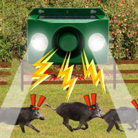🚫🚨Solarbetriebene Tierabwehr-Warnlichter mit lautem Alarm🐨