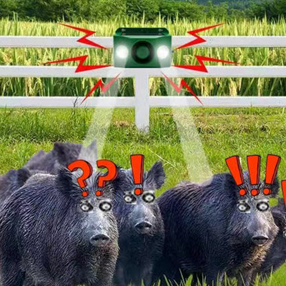 🚫🚨Solarbetriebene Tierabwehr-Warnlichter mit lautem Alarm🐨