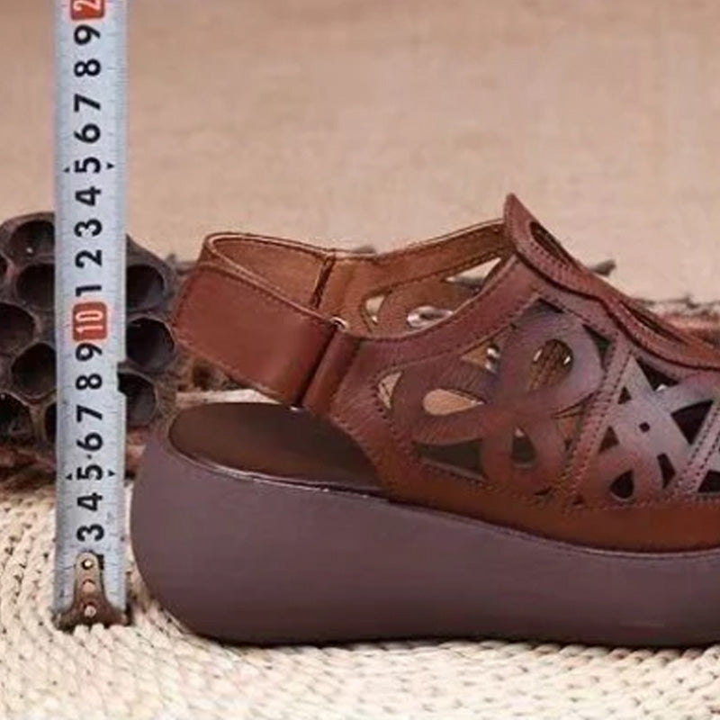 💃Damen leichte Freizeit Sandalen im Retro-Stil mit Cut-Outs🌸👡