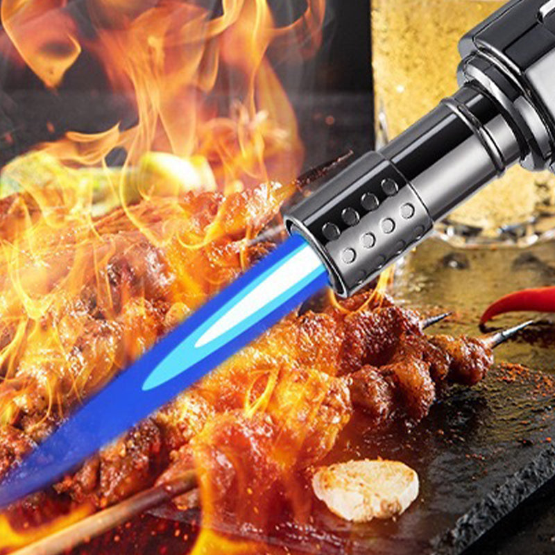 🔥🚀Tragbare, winddichte, nachfüllbare Mehrzweck-Taschenlampe Feuerzeug