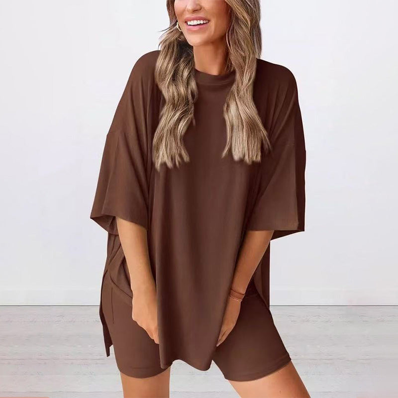 ⏳Begrenzte Zeit 50% Rabatt💥lässiges zweiteiliges Set mit kurzen Ärmeln und Shorts