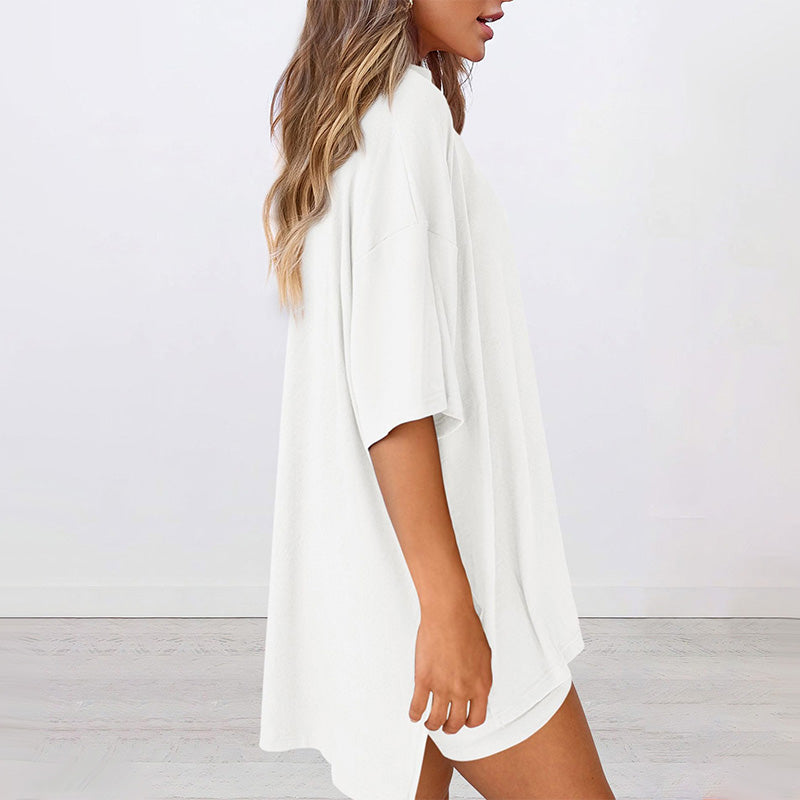 ⏳Begrenzte Zeit 50% Rabatt💥lässiges zweiteiliges Set mit kurzen Ärmeln und Shorts