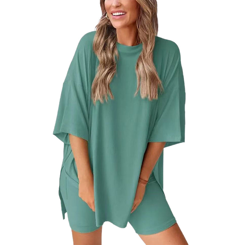 ⏳Begrenzte Zeit 50% Rabatt💥lässiges zweiteiliges Set mit kurzen Ärmeln und Shorts