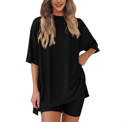 ⏳Begrenzte Zeit 50% Rabatt💥lässiges zweiteiliges Set mit kurzen Ärmeln und Shorts