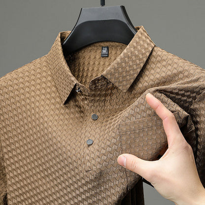 🔥Heiße 56% Rabatt🔥KAUF 2, BEKOMM 1🔥 👕Männer Texturiertes Kurzarmhemd