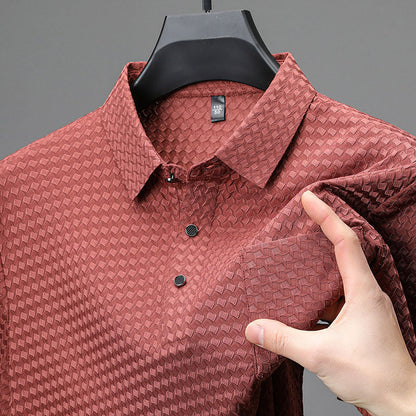🔥Heiße 56% Rabatt🔥KAUF 2, BEKOMM 1🔥 👕Männer Texturiertes Kurzarmhemd