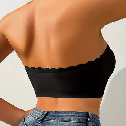 🥇🔥Letzter Tag 50% Rabatt!🔥Nahtloser trägerloser Bandeau-BH mit Frontverschluss