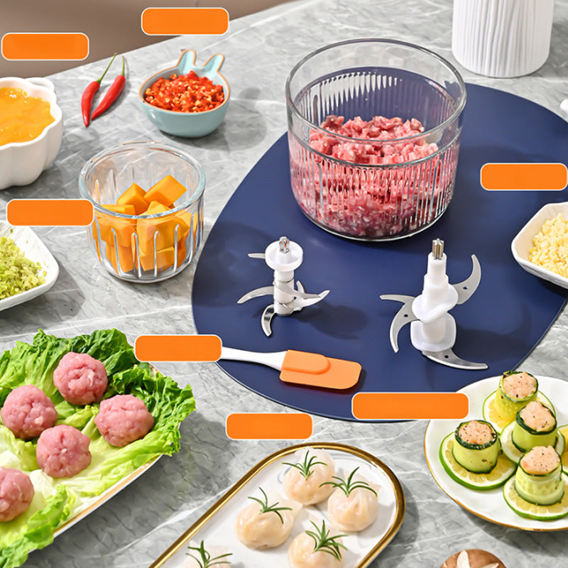 Multifunctional Electric Meat Grinder with 3 Bowls