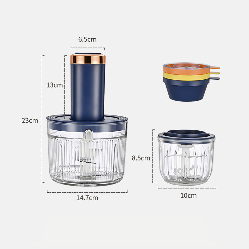 Multifunctional Electric Meat Grinder with 3 Bowls