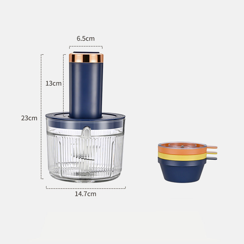 Multifunctional Electric Meat Grinder with 3 Bowls