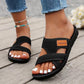 🔥2025 Sommer-Rabatt🩴Bequeme flache Sandalen mit offener Spitze für breite Füße💖