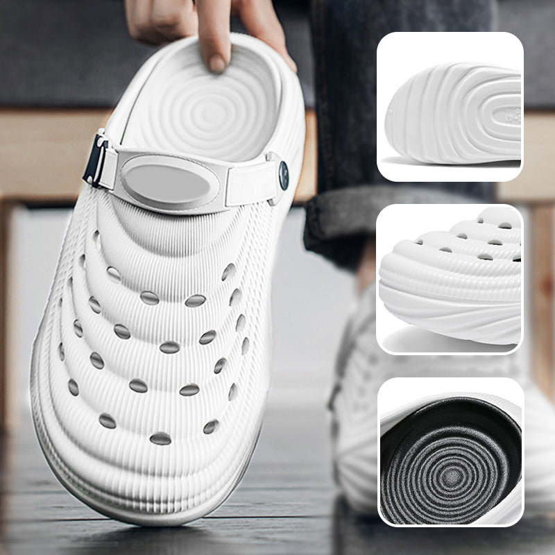 ✈️Atmungsaktive Slip-On-Sandalen für Herren🎉🩴Zwei Arten, ein Paar Schuhe zu tragen🩴