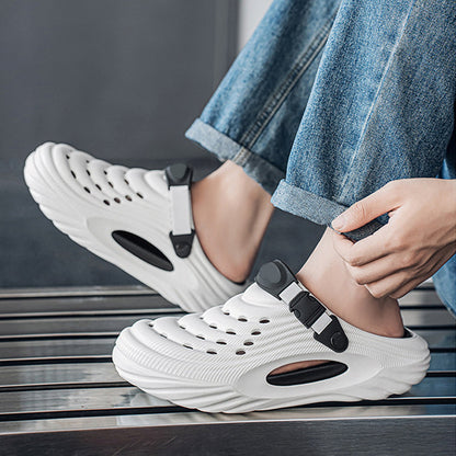 ✈️Atmungsaktive Slip-On-Sandalen für Herren🎉🩴Zwei Arten, ein Paar Schuhe zu tragen🩴