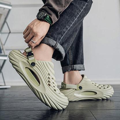 ✈️Atmungsaktive Slip-On-Sandalen für Herren🎉🩴Zwei Arten, ein Paar Schuhe zu tragen🩴