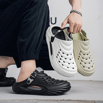 ✈️Atmungsaktive Slip-On-Sandalen für Herren🎉🩴Zwei Arten, ein Paar Schuhe zu tragen🩴