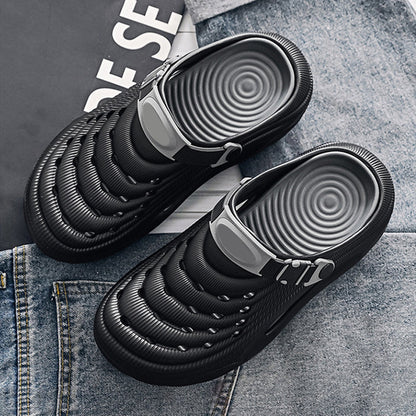 ✈️Atmungsaktive Slip-On-Sandalen für Herren🎉🩴Zwei Arten, ein Paar Schuhe zu tragen🩴