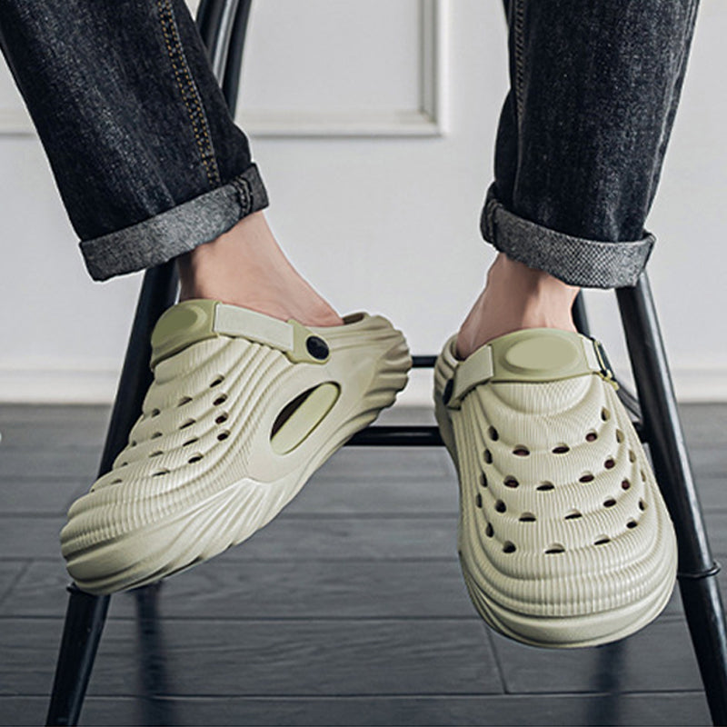 ✈️Atmungsaktive Slip-On-Sandalen für Herren🎉🩴Zwei Arten, ein Paar Schuhe zu tragen🩴