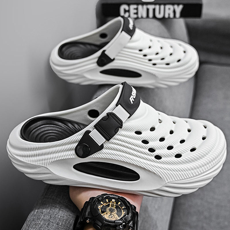 ✈️Atmungsaktive Slip-On-Sandalen für Herren🎉🩴Zwei Arten, ein Paar Schuhe zu tragen🩴
