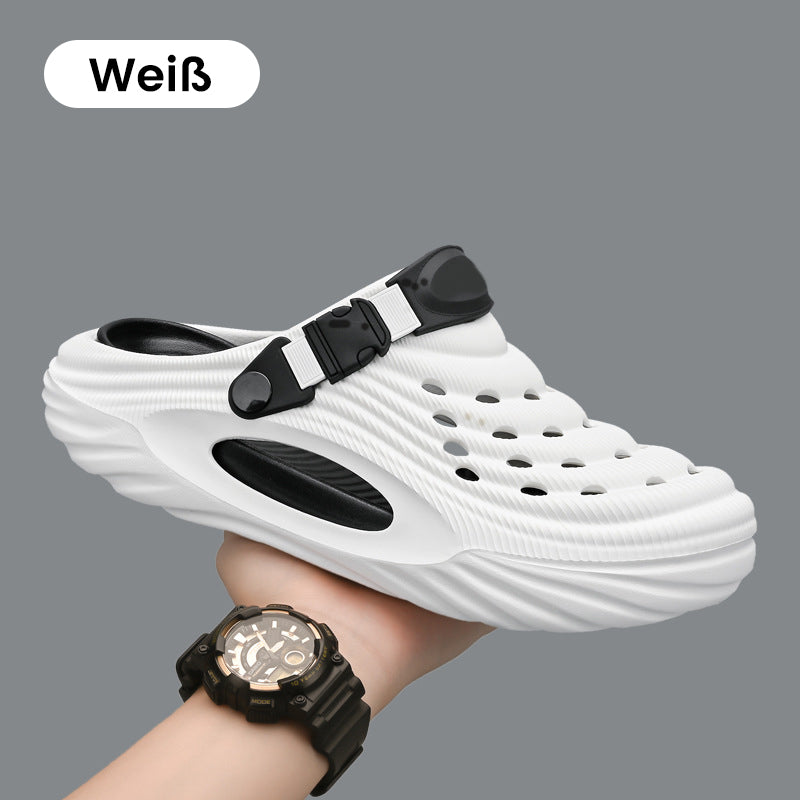 ✈️Atmungsaktive Slip-On-Sandalen für Herren🎉🩴Zwei Arten, ein Paar Schuhe zu tragen🩴