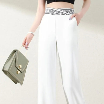 🔥👖Hochgeschlossene Hose mit weitem Bein, locker und dehnbar