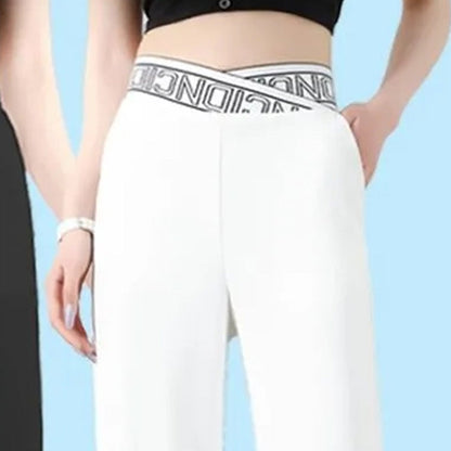 🔥👖Hochgeschlossene Hose mit weitem Bein, locker und dehnbar