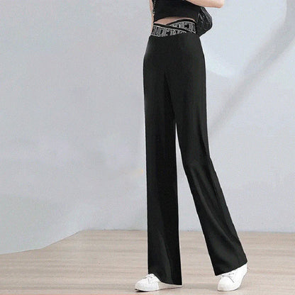 🔥👖Hochgeschlossene Hose mit weitem Bein, locker und dehnbar