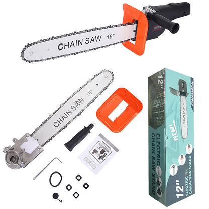 🔥★★★★★ 4.8/5.0 Amazon Bewertung🔥🔥Adaptersatz für Kettensägenumbau - Winkelschleifer in Kettensäge umbauen