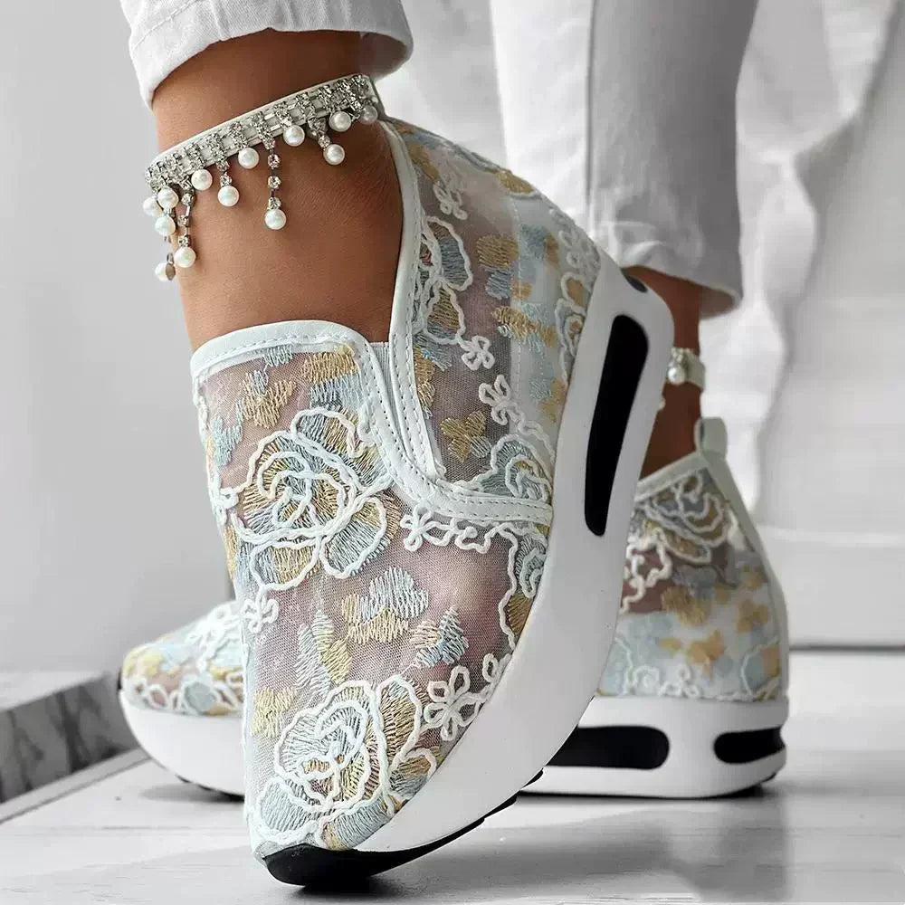 🌴Sommerangebote🌴💃Sommerliche Mesh-Stickerei-Loafer