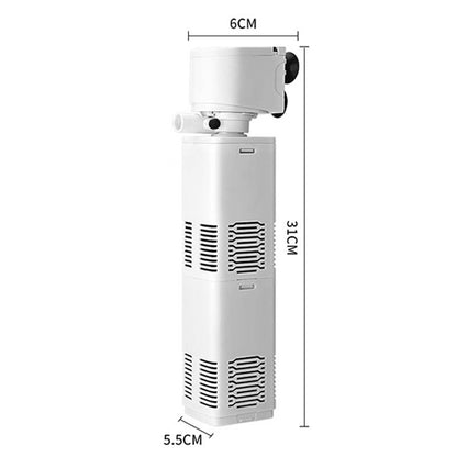 🫧🐠4-in-1-Aquarienfilter - Filtration, Belüftung, Abfallbeseitigung, Wasserförderung