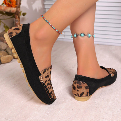 🐆✨Patchwork-Loafer mit Leopardenmuster für Damen 👡