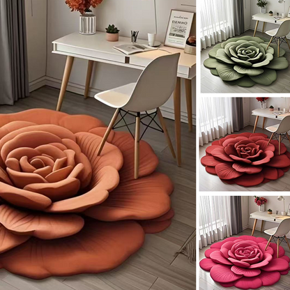 ⏳Zeitlich begrenztes Angebot⌛🌸 Bodenmatte mit Blumenplüsch und Kieselgur