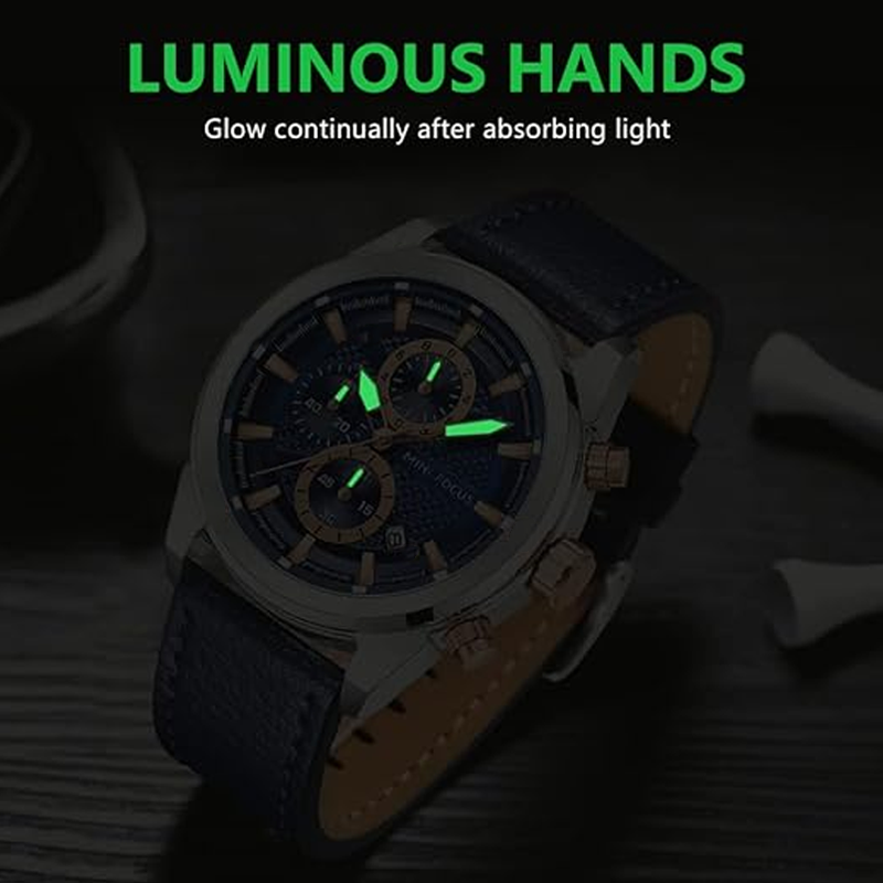 ✨2025 Brandneues Design - Heute mit 50% Rabatt kaufen!⌚Lässige elegante Herren Quarzuhr mit leuchtendem Zifferblatt