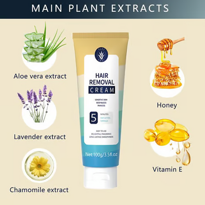 🔥  50% RABATT！！Begrenzter Verkauf - Kaufen Sie 2 und erhalten Sie 1 gratis! 🎁 Schmerzfreie Ganzkörper-Haarentfernungscreme 💧✨