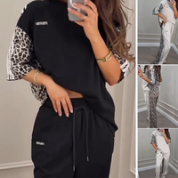 💃Öko-Fleece Patchwork Sweatshirt✨ – Leopardenmuster & Recycelte Materialien💕