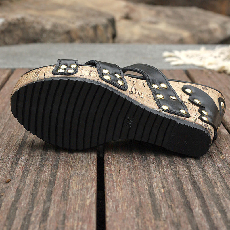 ✨👡Keilsandaletten mit Plateau und Komfort für Frauen