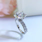 💍Geschenk für Sie | 5 Karat Mondlicht Sterling Silber Moissanit Ring
